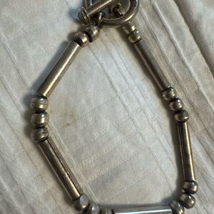 925 silver bracelet toggle minimalists silver 7”